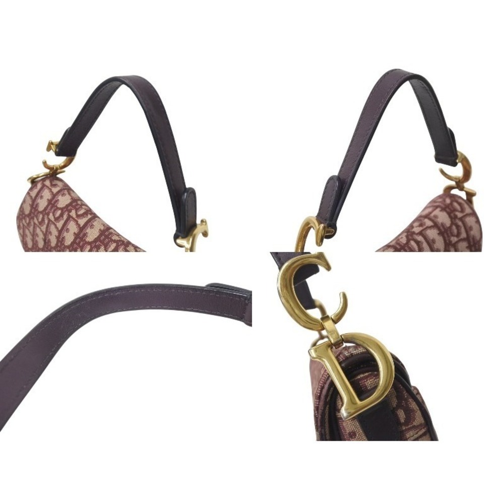 Christian Dior Oblique Saddle Bag Trotter Red - Picture 5 of 8